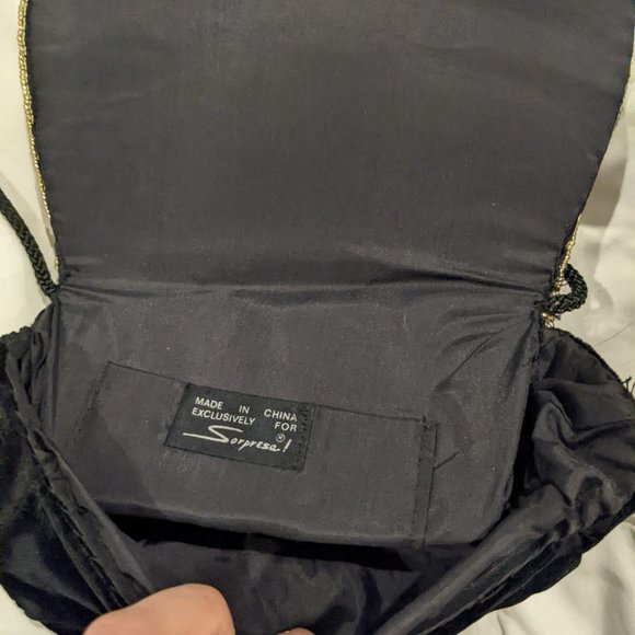 Vintage Sorpresa! Velvet Beaded Evening Bag - Picture 2 of 5